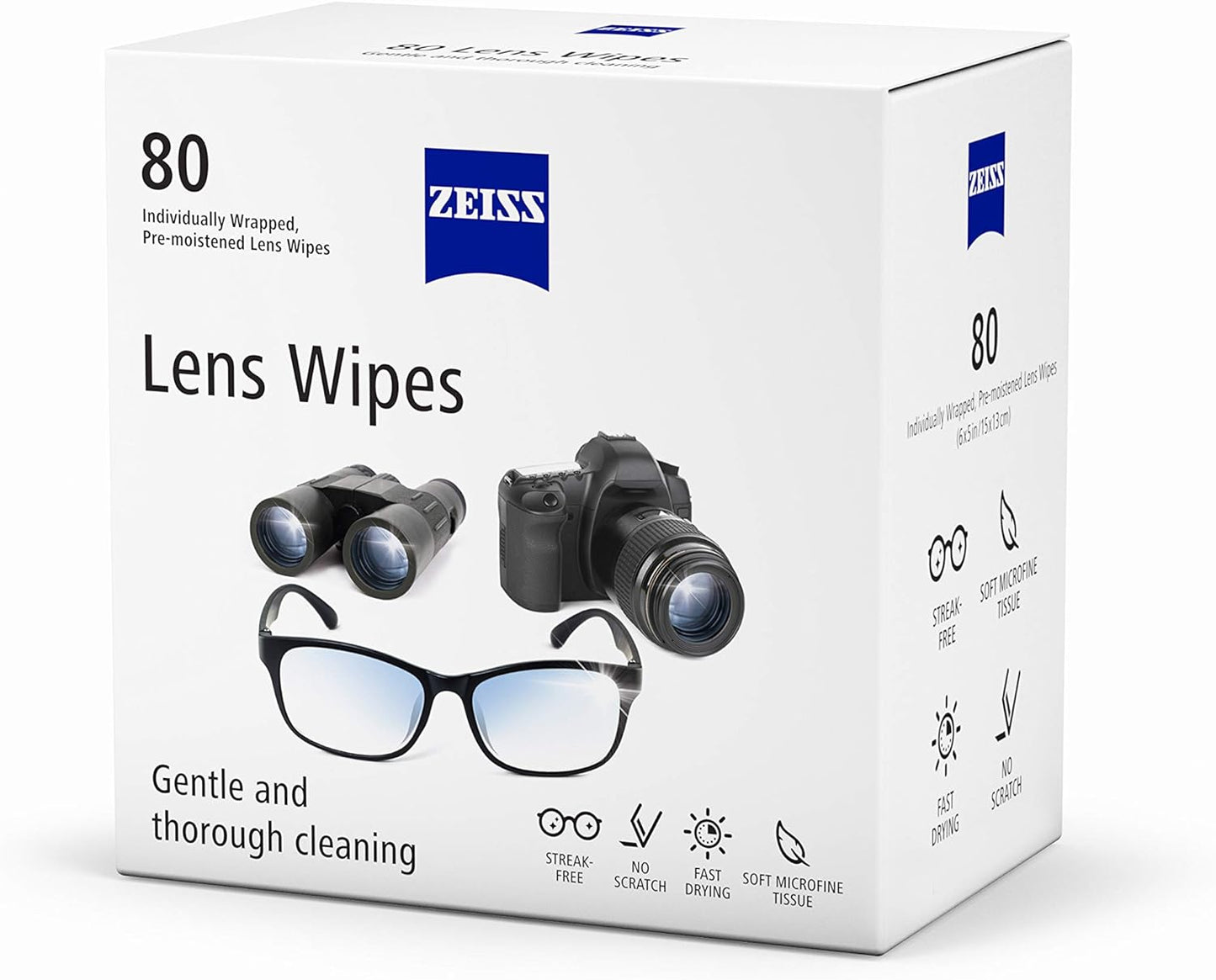 Zeiss Lens Wipes (80 Pack)