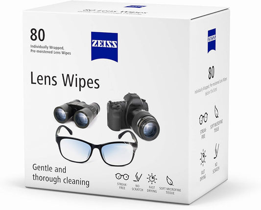 Zeiss Lens Wipes (80 Pack)